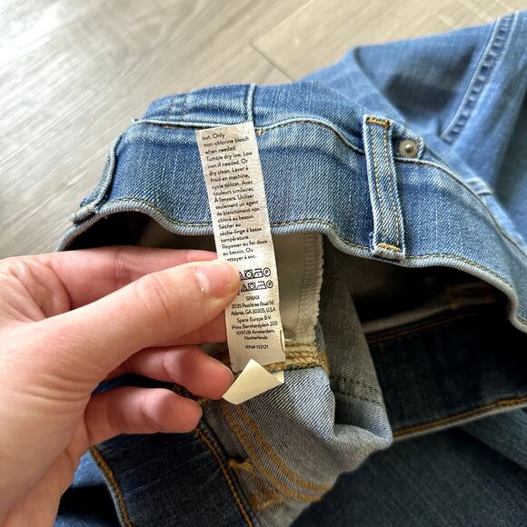 Spanx Seamed Front Wide Leg Jeans Size Small - Picture 10 of 15